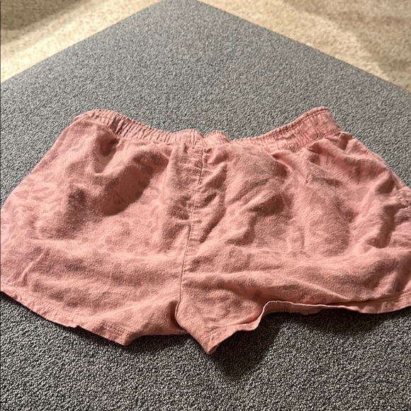 Pink Button-Front Shorts - Picture 2 of 2